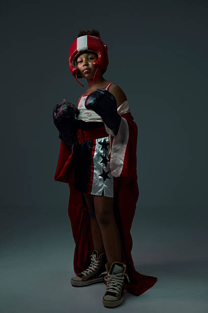 portrait series of young confident female athletes