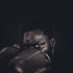 boxing, sport, fighter, dark, art, close up, portrait