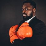 leader, fighter, businessman, dark, art, boxing, close up, portrait,