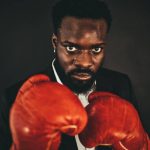 leader, fighter, businessman, dark, art, boxing, close up, portrait,